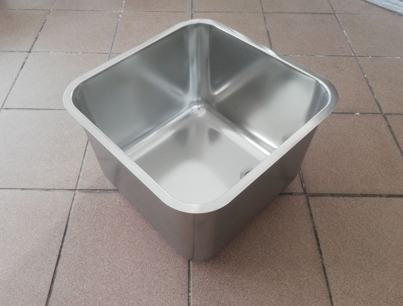 Nerez dřez 1 komora, 40x40x30 cm