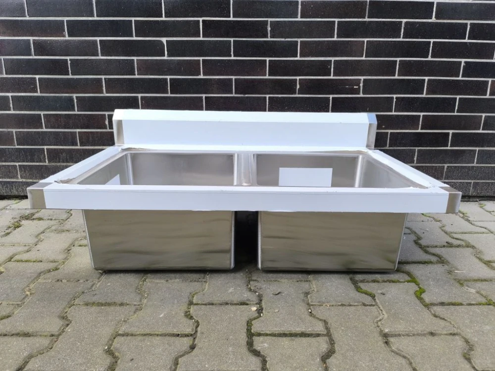 Nerez dvojdřez, 100x60x25 cm