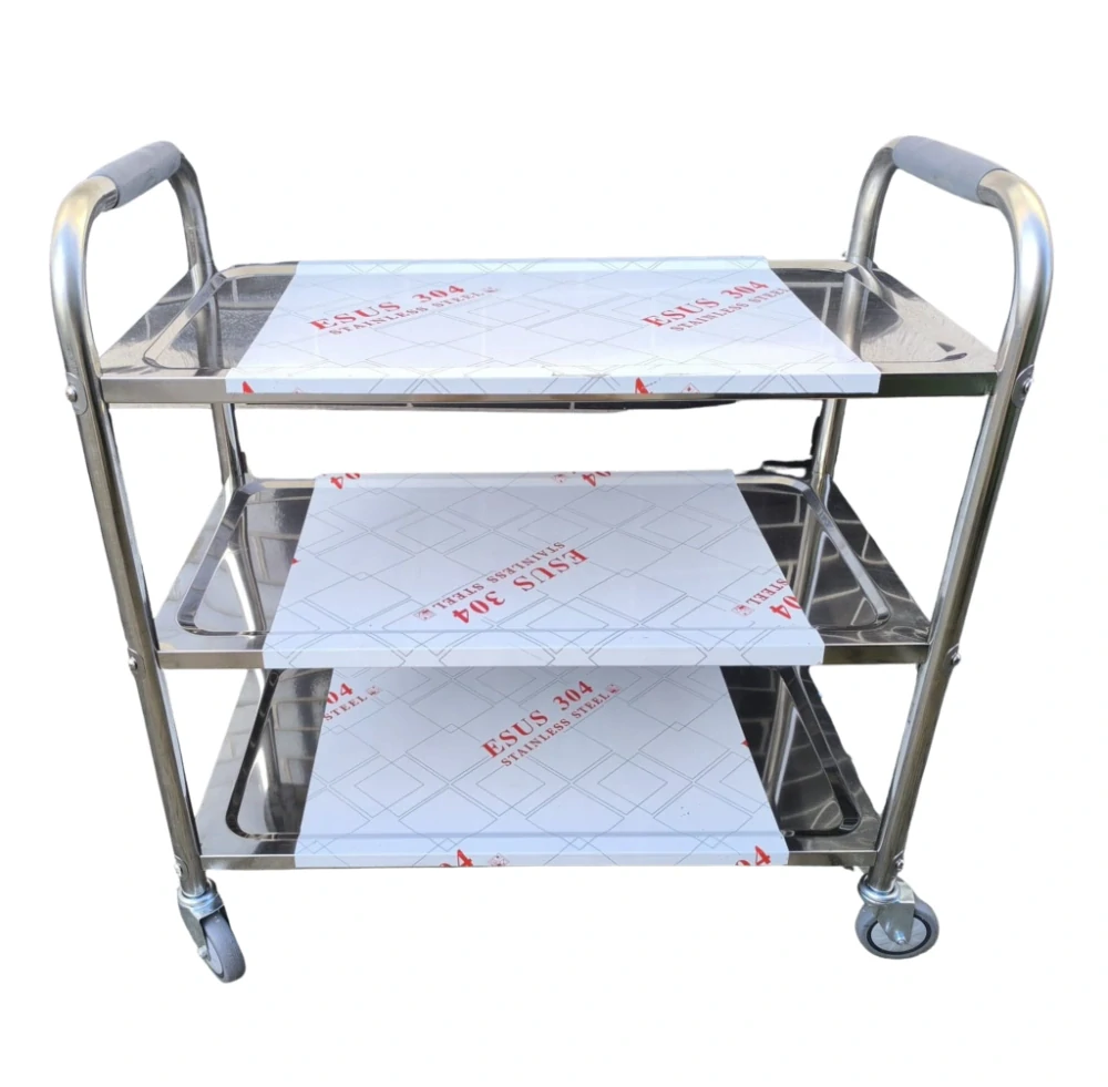 Gastro servírovací vozík, 3 police, 88 x 45 x 93 cm