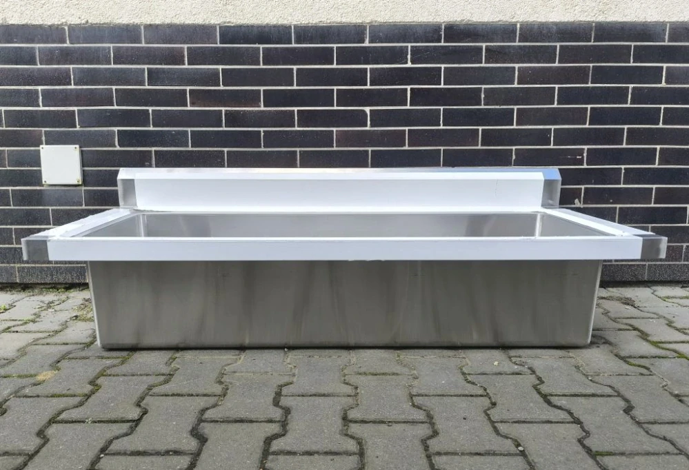 Nerez dřez, 150x60x30 cm