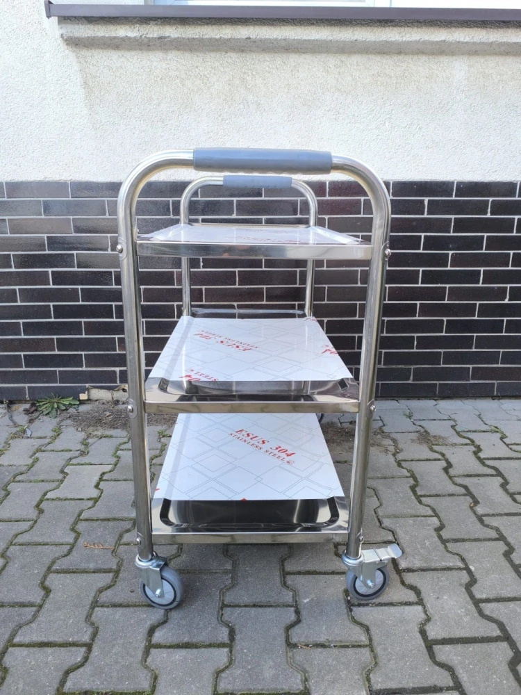 Gastro servírovací vozík, 3 police, 88 x 45 x 93 cm