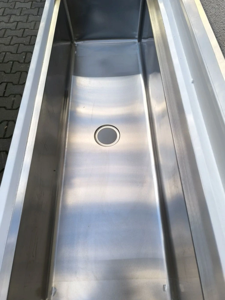 Gastro nerez dřez, 150x60x85, s policí, k sestavení